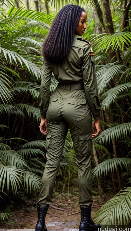 related ai porn images free for Ethiopian Military Jungle Perfect Body Long Legs Back View T-pose