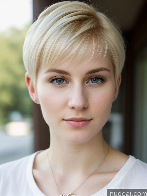 related ai porn images free for Woman Beautiful Fairer Skin 18 Blonde Pixie Russian Close-up View Shirt