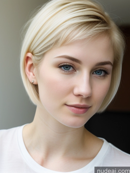 related ai porn images free for Woman Beautiful Fairer Skin 18 Blonde Pixie Russian Close-up View Shirt