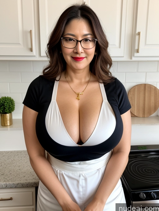 related ai porn images free for Milf One Busty Perfect Boobs Beautiful Big Ass Big Hips Pubic Hair Fairer Skin 40s Korean Gold Jewelry Jewelry Bright Lighting Chubby Lipstick Front View Glasses Apron Cleavage Detailed