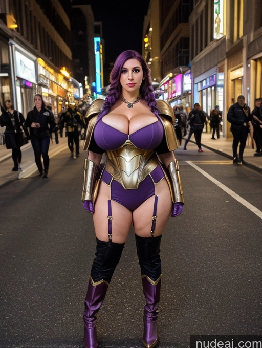 related ai porn images free for Milf Busty Huge Boobs Big Ass Big Hips 20s Purple Hair Pigtails Front View Bright Lighting Superhero Street Sci-fi Armor Gold Jewelry Serious