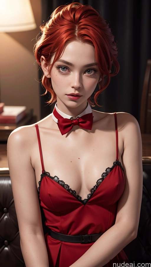 related ai porn images free for Skinny 18 Ginger Pixie Double-fold Eyelids Adjuster One Devil Bow Tie