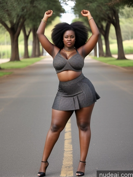 related ai porn images free for Mini Skirt T-pose Chubby African