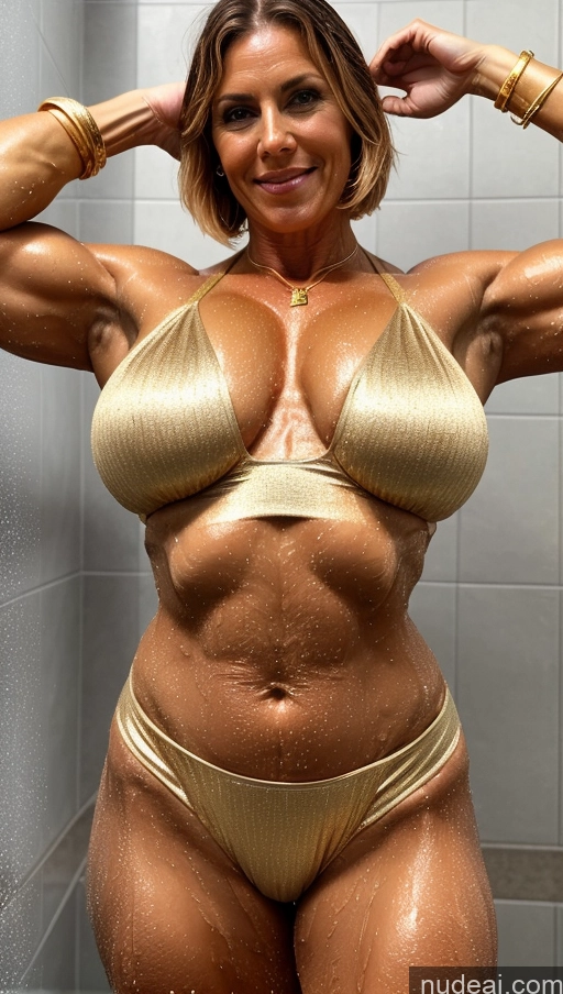 related ai porn images free for Bodybuilder Big Hips Pubic Hair Tanned Skin 50s Ginger Bobcut German Soft + Warm Shower Front View Gold Jewelry Crop Top Perfect Boobs