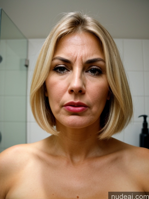 related ai porn images free for Bending Over Seductive Serious Sexy Face Sad Shocked Busty Tanned Skin Bathroom Milf 40s Pubic Hair Tall Thick Pouting Lips Close-up View Blonde Bobcut White Laughing Angry