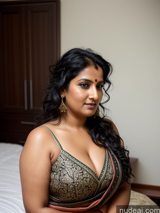 related ai porn images free for Woman Chubby 30s Indian Black Hair Front View Sari Messy Cleavage