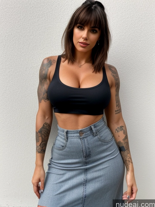 related ai porn images free for Greek Busty Perfect Boobs Beautiful Tattoos Muscular Perfect Body 80s 90s Casual Crop Top Long Skirt Teacher Hip Hop Bangs