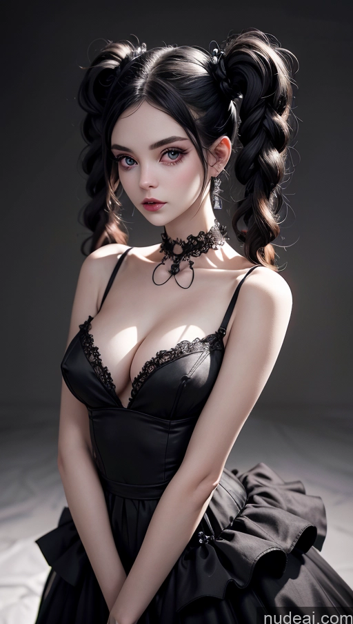 related ai porn images free for Beautiful Perfect Body Fairer Skin Skinny Serious Black Hair Goth Gals V2 Double-fold Eyelids Adjuster Small Tits Cleavage Pigtails