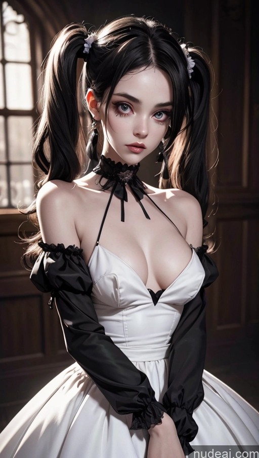 related ai porn images free for Beautiful Perfect Body Fairer Skin Skinny Serious Black Hair Goth Gals V2 Double-fold Eyelids Adjuster Small Tits Pigtails Pet Play Front View