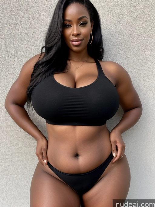 related ai porn images free for Woman Huge Boobs Perfect Boobs Big Ass Big Hips Thick Perfect Body 30s Black Hair Long Hair African Cleavage Crop Top Jeans High Heels