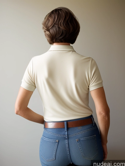 related ai porn images free for Milf 80s Jeans Polo Short Hair Back View