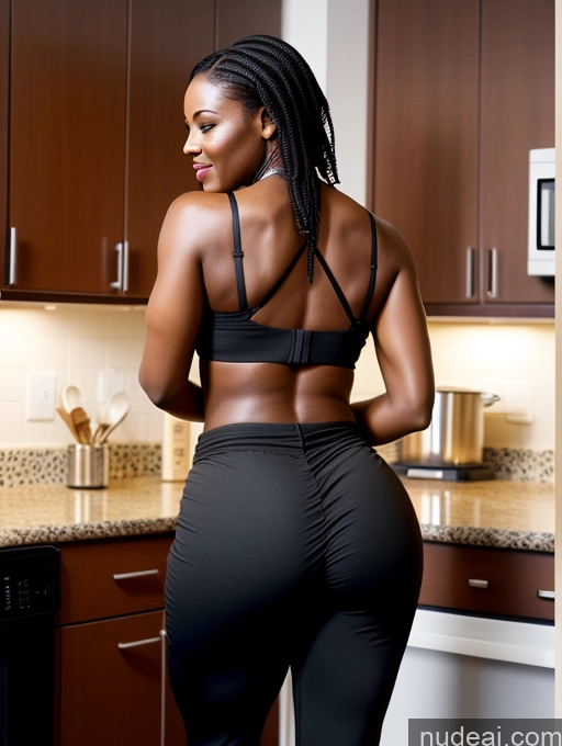 related ai porn images free for Big Ass Perfect Body 40s African Kitchen Back View Cooking Harem Pants