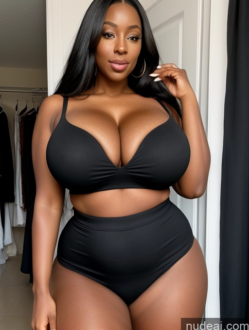 related ai porn images free for Woman One Huge Boobs Perfect Boobs Big Ass Big Hips Perfect Body 30s Black Hair Long Hair African Crop Top Jeans Cleavage Detailed