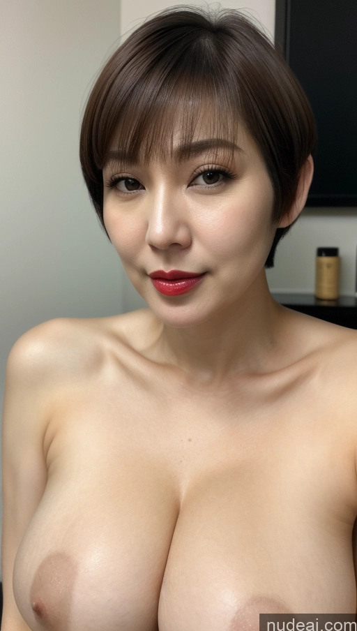 related ai porn images free for Woman One Huge Boobs Beautiful Lipstick Fairer Skin 40s Short Hair Korean Close-up View Detailed Simple