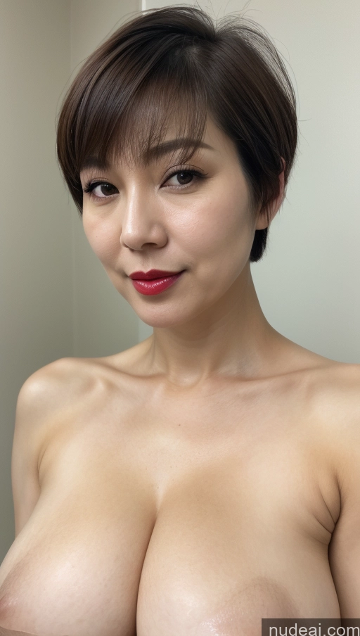 related ai porn images free for Woman One Huge Boobs Beautiful Lipstick Fairer Skin 40s Short Hair Korean Close-up View Detailed Simple