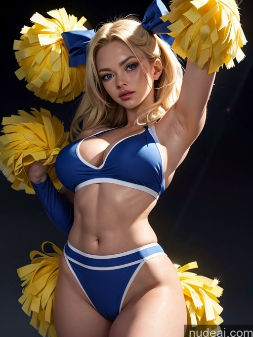 ai nude image of arafed woman in a blue and yellow cheerleader outfit posing for a picture pics of Busty Perfect Boobs Beautiful Big Ass Big Hips Skinny Abs Perfect Body FairArguementBut Afingering Buxomy 40s Dark Lighting Detailed Black Hair Long Hair Milf Scandinavian Bows Cheerleader