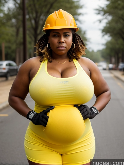 related ai porn images free for Busty Dark Skin Serious Angry Braided Black Street Huge Boobs Big Ass Fat Big Hips 50s Boots Construction Worker Gloves