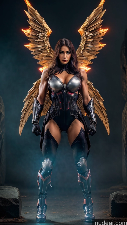 related ai porn images free for Vampire Mech Suit Superhero Abs Muscular Busty Angel Powering Up Dynamic View Heat Vision Bodybuilder Has Wings