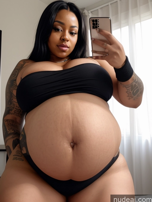 related ai porn images free for Perfect Boobs Big Ass Thick Chubby Fat Big Hips Pregnant Dark Skin Belly Inflation, Cuminflation, Overeating Towel Dark Lighting Detailed Tattoos Mirror Selfie Bedroom African