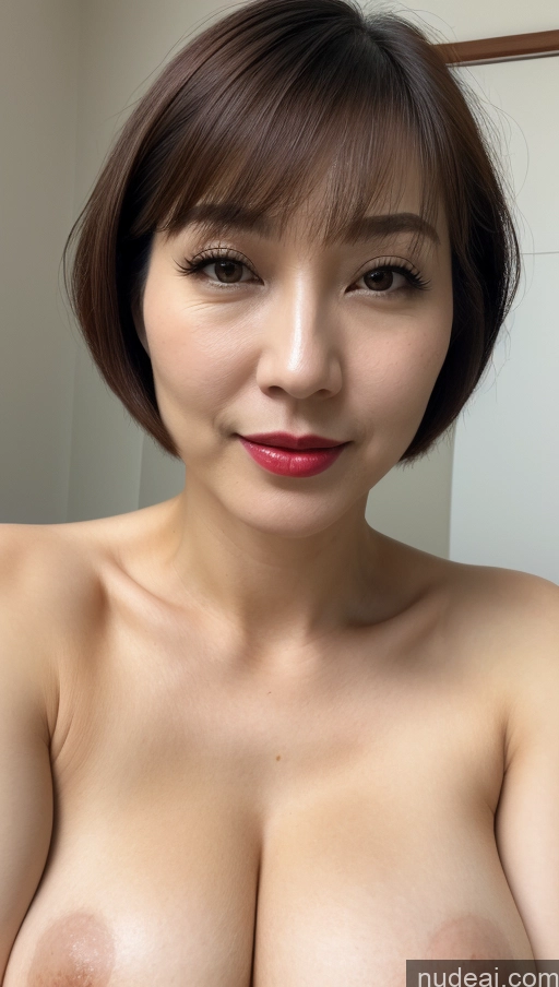 related ai porn images free for Woman One Huge Boobs Beautiful Lipstick Fairer Skin 40s Short Hair Korean Close-up View Detailed Simple