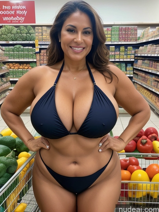 related ai porn images free for Milf One Busty Huge Boobs Chubby Tanned Skin Brazilian Grocery Front View Microkini Thong 60s