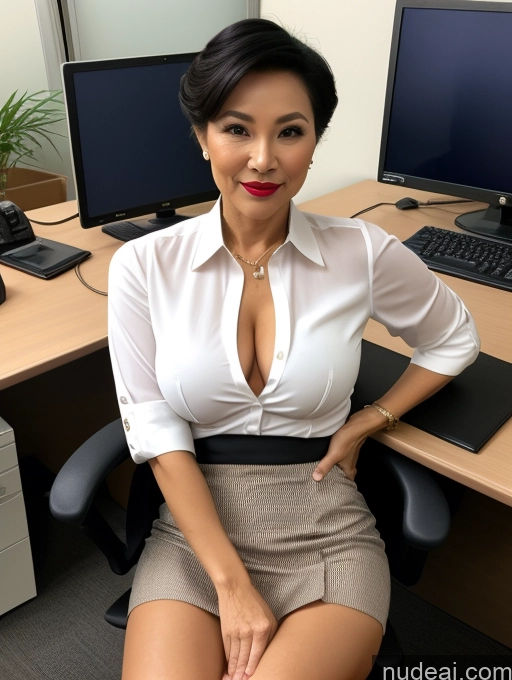 related ai porn images free for Milf Perfect Boobs Lipstick Pixie Vietnamese Spreading Legs Casual Partially Nude Dark Lighting Several Office Blouse Mini Skirt Suit 70s