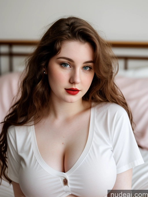 related ai porn images free for Beautiful Fairer Skin Thick 18 Brunette Russian Close-up View Lipstick Shirt Perfect Boobs Busty Messy