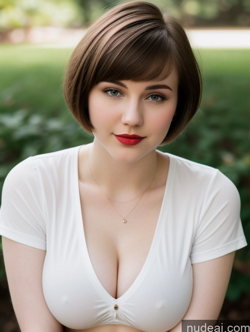 related ai porn images free for Beautiful Fairer Skin Thick 18 Brunette Russian Close-up View Lipstick Shirt Perfect Boobs Busty Short Hair