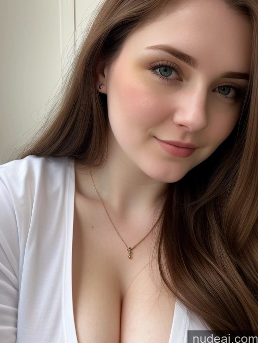 related ai porn images free for Beautiful Fairer Skin Thick 18 Brunette Russian Close-up View Perfect Boobs Busty Shirt Long Hair