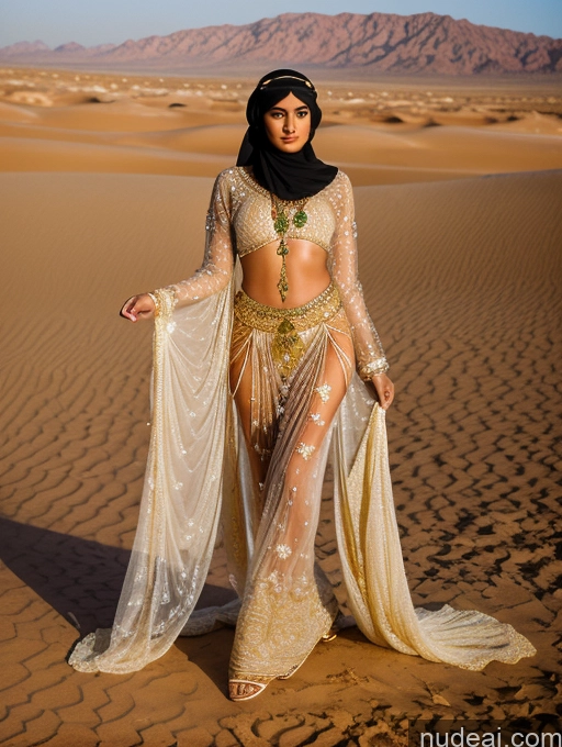 related ai porn images free for Miss Universe Model One Tanned Skin Beautiful 18 Seductive Black Hair Ponytail Arabic Film Photo Desert Gold Jewelry Detailed Spreading Legs Traditional Niqab Transparent