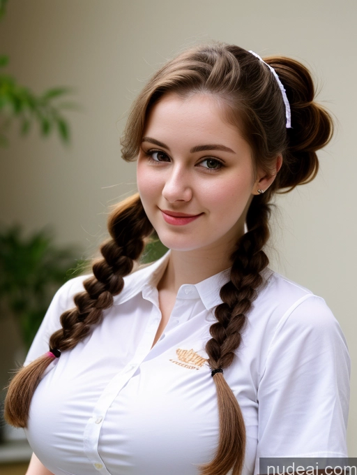 related ai porn images free for Busty Perfect Boobs Beautiful Thick Fairer Skin 18 Russian Close-up View Shirt Brunette Pigtails