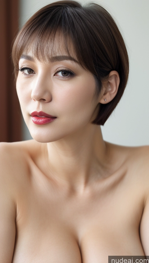 related ai porn images free for Woman One Huge Boobs Beautiful Lipstick Fairer Skin 40s Short Hair Korean Close-up View Detailed Simple