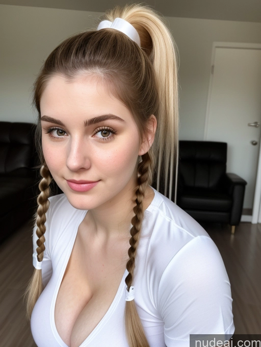 related ai porn images free for Pigtails Ponytail Busty Perfect Boobs Thick Fairer Skin Beautiful Brunette Russian Shirt 18 Close-up View