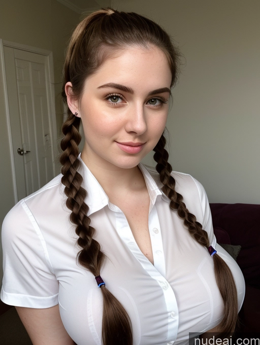 related ai porn images free for Woman 18 Brunette Pigtails Slicked Busty Perfect Boobs Thick Beautiful Fairer Skin Russian Shirt