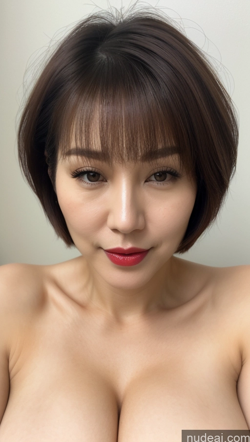 related ai porn images free for Woman One Huge Boobs Beautiful Lipstick Fairer Skin 40s Short Hair Korean Close-up View Detailed Simple