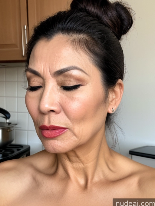 related ai porn images free for Beautiful Lipstick Hair Bun Vietnamese Milf 60s Cooking Angry Orgasm