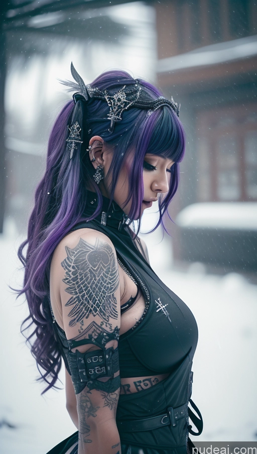 related ai porn images free for Athlete Perfect Boobs Purple Hair Ethiopian Snow Close-up View Angel Gothic Punk Girl