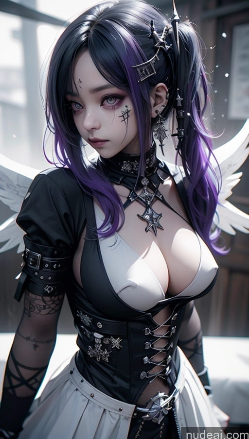 related ai porn images free for Athlete Perfect Boobs Purple Hair Ethiopian Snow Close-up View Angel Gothic Punk Girl