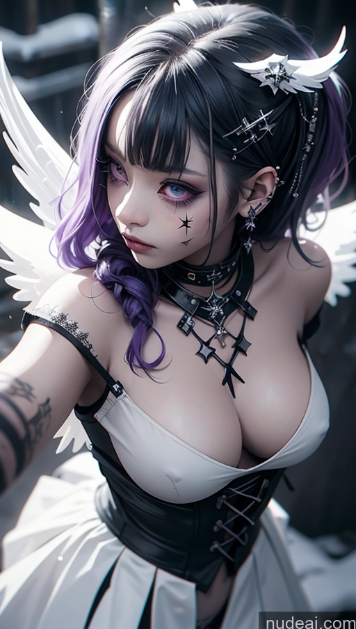 related ai porn images free for Athlete Perfect Boobs Purple Hair Ethiopian Snow Close-up View Angel Gothic Punk Girl