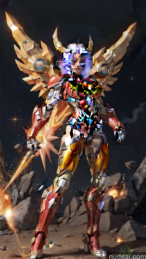 related ai porn images free for Busty Abs Captain Marvel Bodybuilder Muscular SuperMecha: A-Mecha Musume A素体机娘 Has Wings Powering Up