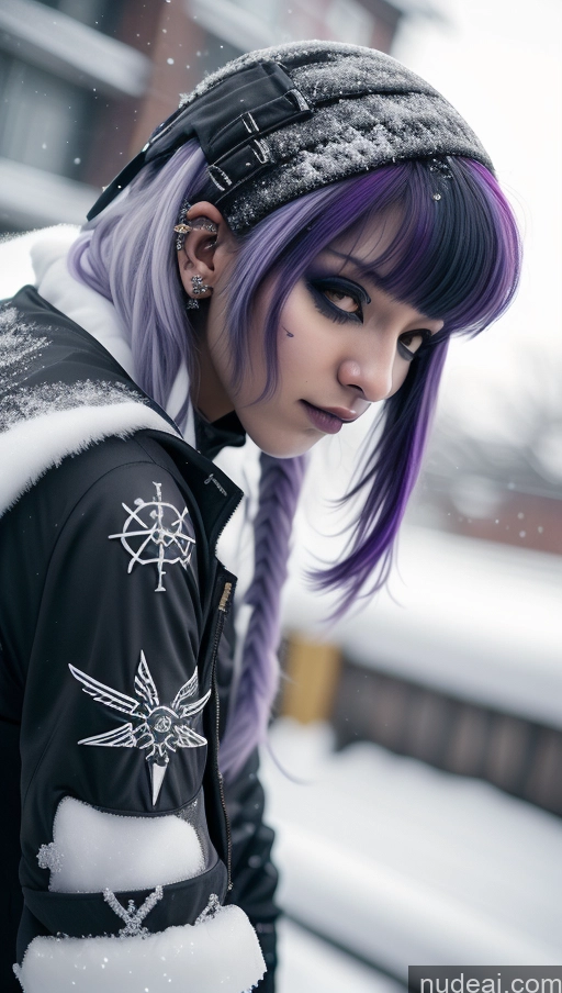 related ai porn images free for Athlete Perfect Boobs Purple Hair Ethiopian Snow Close-up View Angel Gothic Punk Girl