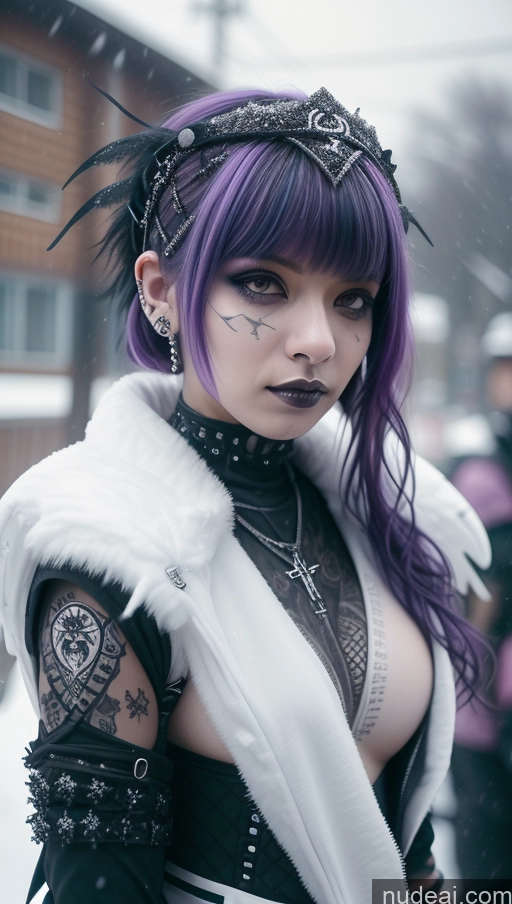 related ai porn images free for Athlete Perfect Boobs Purple Hair Ethiopian Snow Close-up View Angel Gothic Punk Girl