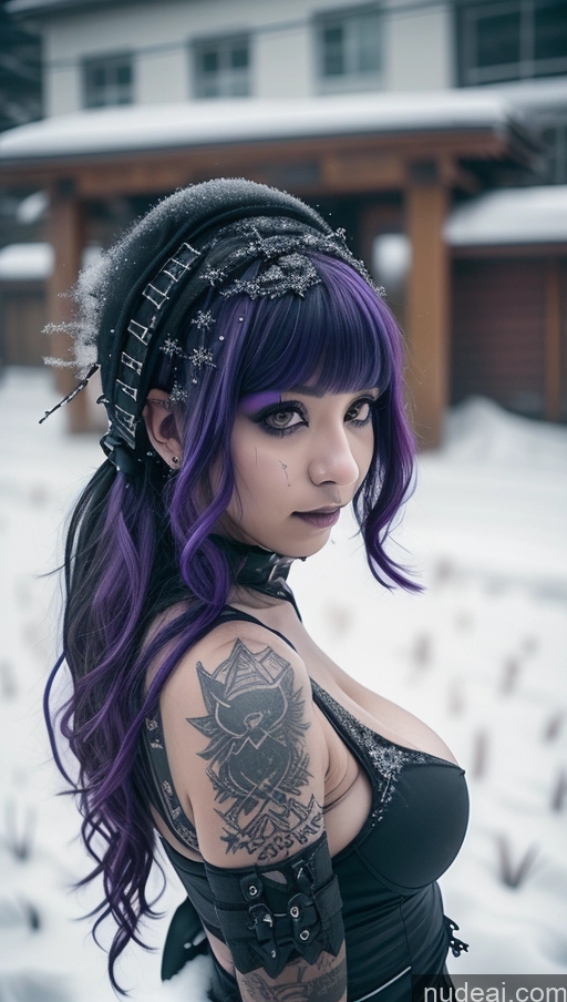 related ai porn images free for Athlete Purple Hair Ethiopian Snow Angel Gothic Punk Girl Perfect Boobs Cleavage Close-up View