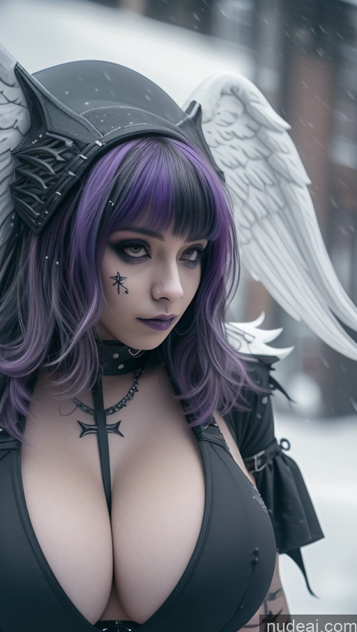 related ai porn images free for Athlete Purple Hair Ethiopian Snow Angel Gothic Punk Girl Perfect Boobs Close-up View Huge Boobs