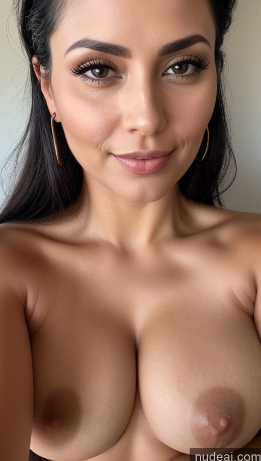 related ai porn images free for Woman Busty Perfect Boobs Beautiful 30s Black Hair Slicked Latina Close-up View Nude