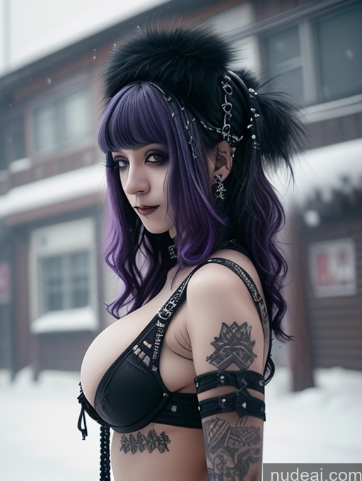 related ai porn images free for Athlete Busty Perfect Boobs Purple Hair Egyptian Close-up View Gothic Punk Girl Snow