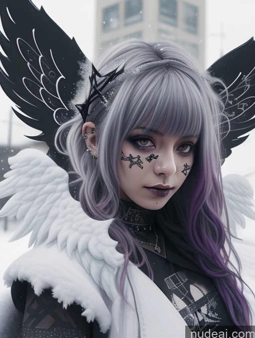 related ai porn images free for Athlete Busty Perfect Boobs Purple Hair Angel Gothic Punk Girl Ethiopian Close-up View Snow