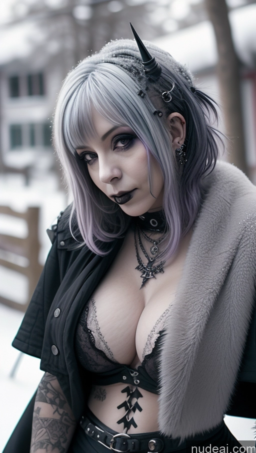 related ai porn images free for Milf Busty Perfect Boobs Purple Hair Nigerian Snow Close-up View Gothic Punk Girl