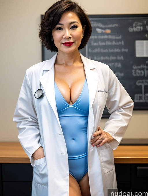 related ai porn images free for Milf Perfect Boobs Lipstick Pixie Asian Bra Doctor Lab Coat Cleavage Partially Nude Dark Lighting