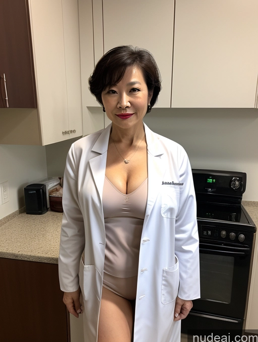 related ai porn images free for Milf Perfect Boobs Lipstick Pixie Bra Doctor Lab Coat Cleavage Partially Nude Dark Lighting 60s Chinese